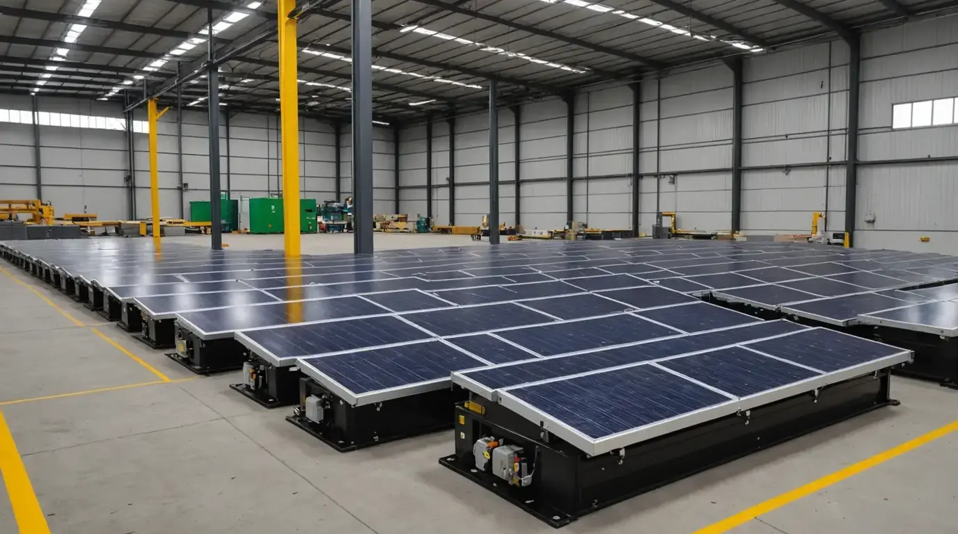 Kit de energia solar com placas, inversor e estrutura